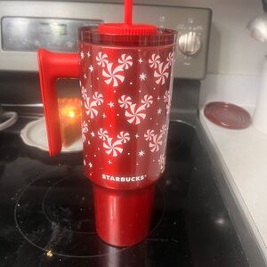 Starbucks Red Peppermint Mug with Handle